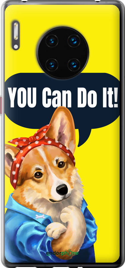 Силіконовий чехол чехол с корги You Can Do It для Huawei Mate 30 Pro - 6184u-1796 изображение 