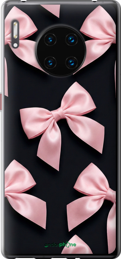 Силиконовый чехол Coquette Ribbons Dark Coquette для Huawei Mate 30 Pro - 6767u-1796 изображение 
