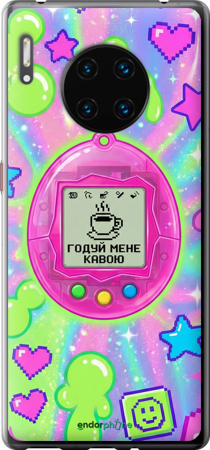 Силиконовый чехол Y2K Aesthetic Retro Pet: Годуй мене кавою для Huawei Mate 30 Pro - 6784u-1796 изображение 
