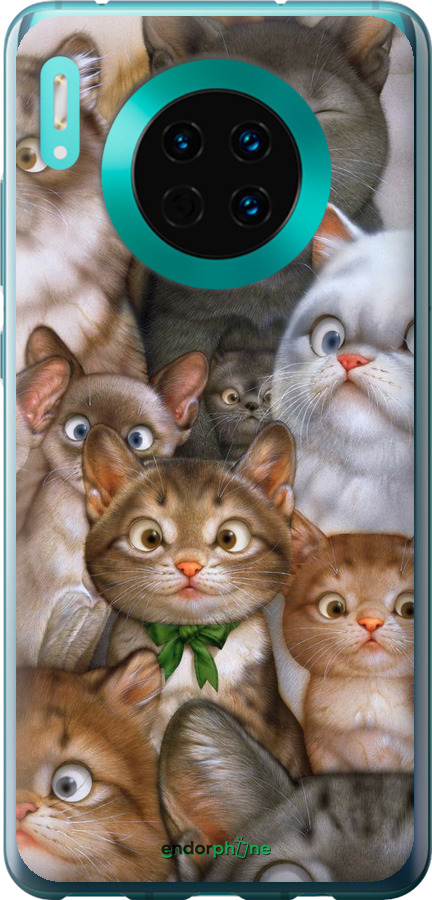 

Силіконовий чохол "Коти" для Huawei Mate 30