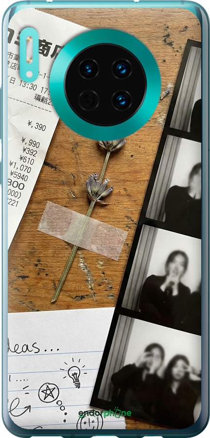 Силиконовый чехол Aesthetic Scrapbook Collage для Huawei Mate 30 - 6773u-1773 изображение 