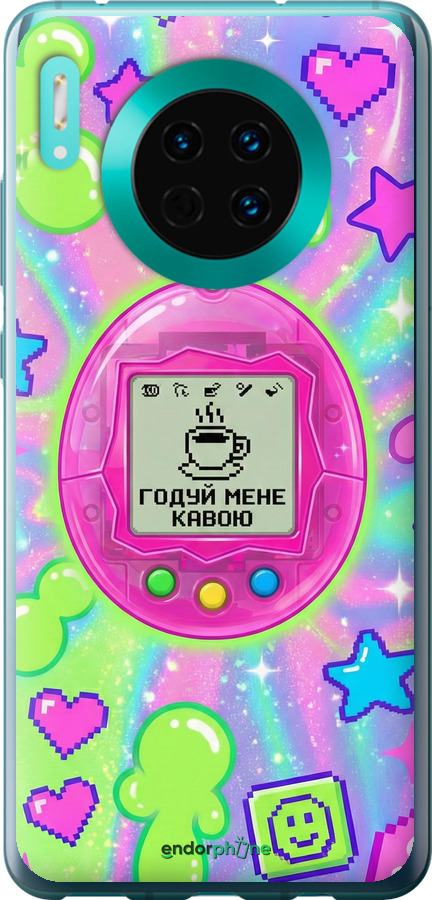 Силиконовый чехол Y2K Aesthetic Retro Pet: Годуй мене кавою для Huawei Mate 30 - 6784u-1773 изображение 
