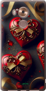 Силіконовий чехол Сердечки v4 для Huawei Mate 8 - 5834u-269 изображение 