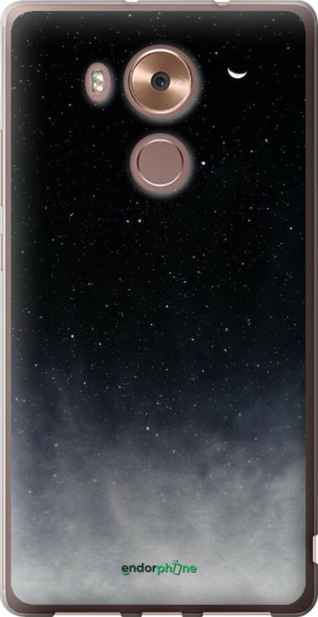 Силіконовий чехол Голубые облака, Голубая луна для Huawei Mate 8 - 6396u-269 изображение 