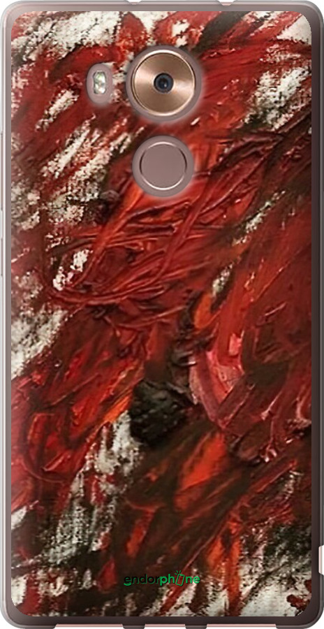 Силиконовый чехол Абстрактная композиция в красных тонах для Huawei Mate 8 - 6541u-269 изображение 