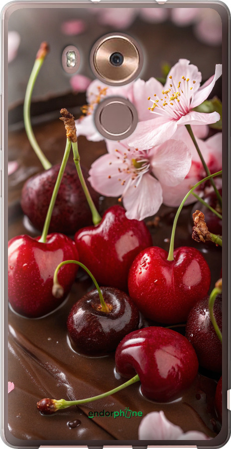 Силіконовий чехол Вишня у шоколаді для Huawei Mate 8 - 6698u-269 изображение 