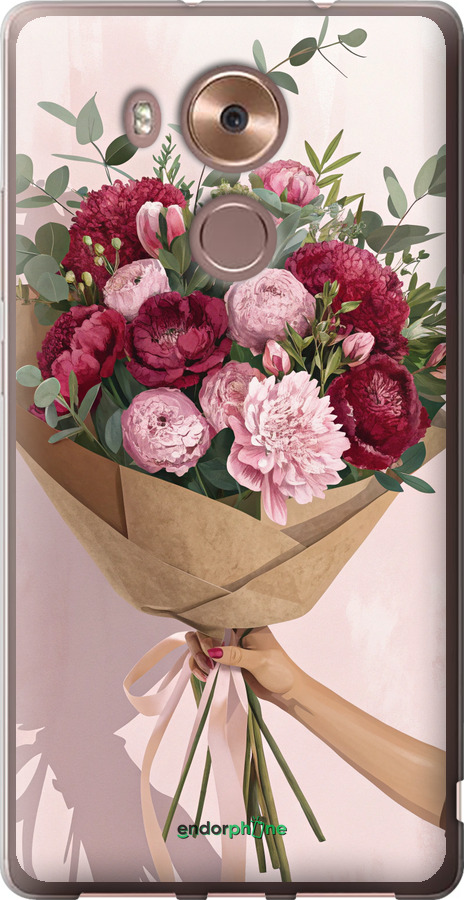 Силіконовий чехол Півонії 1 для Huawei Mate 8 - 6705u-269 изображение 