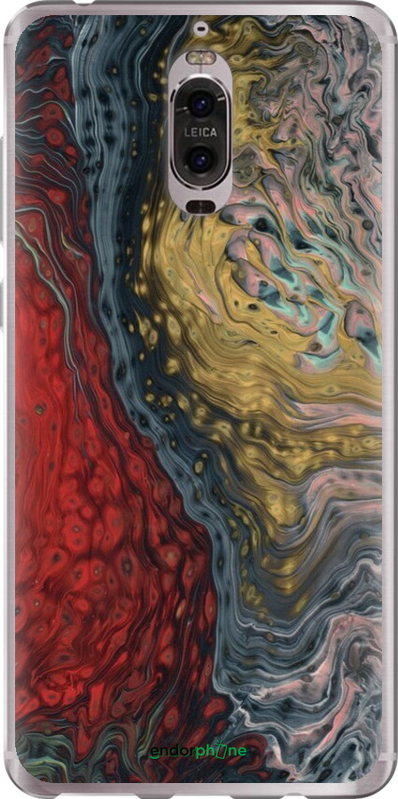 Силіконовий чехол Із зображенням абстрактного живопису для Huawei Mate 9 Pro - 6530u-819 изображение 