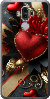Силіконовий чехол Сердечки v2 для Huawei Mate 9 - 5832u-425 изображение 