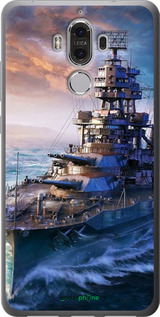 Силиконовый чехол Военный корабль, world of tanks, wargaming для Huawei Mate 9 - 6461u-425 изображение 