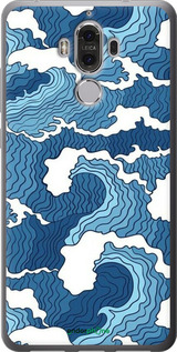 Силиконовый чехол Абстрактный рисунок морских волн для Huawei Mate 9 - 6538u-425 изображение 