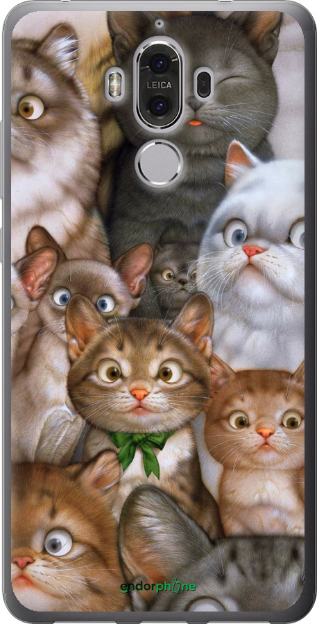 

Силіконовий чохол "Коти" для Huawei Mate 9