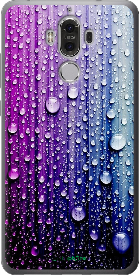 

Силіконовий чохол "Краплини води" для Huawei Mate 9, Синій
