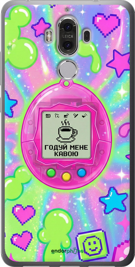 Силиконовый чехол Y2K Aesthetic Retro Pet: Годуй мене кавою для Huawei Mate 9 - 6784u-425 изображение 