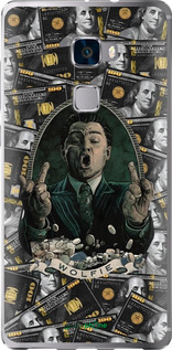 Силиконовый чехол Волк с валл стрит для Huawei Mate S - 6287u-490 изображение 