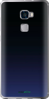 Силиконовый чехол Градиент в тёмно - синем стиле для Huawei Mate S - 6542u-490 изображение 