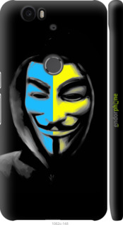 3D пластиковий глянцевий чехол Український анонімус для Huawei Nexus 6P - 1062c-148 изображение 