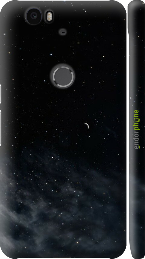 3D пластиковий глянцевий чехол Нічне небо для Huawei Nexus 6P - 6451c-148 изображение 