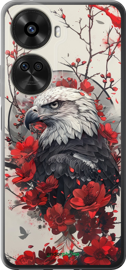 Силиконовый чехол Рубиновый орел для Huawei nova 12 SE /  nova 11 SE - 6103u-3730 изображение 
