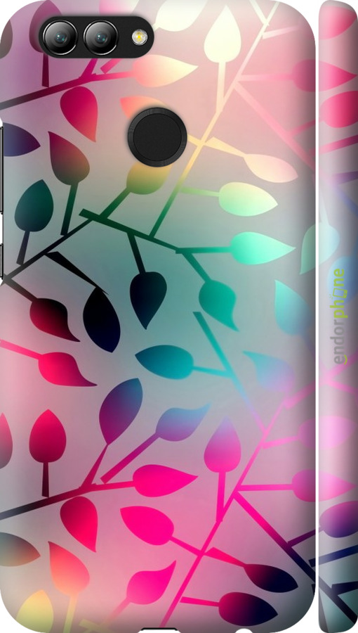 

3D пластиковий матовий чохол "Листя" для Huawei Nova 2