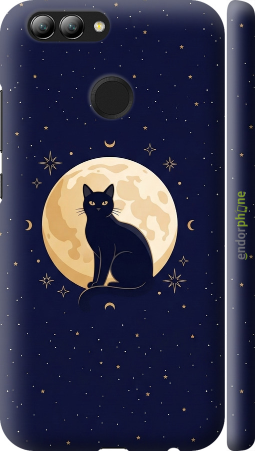 3D пластиковый матовый чехол Cute Cat Celestial/Witchy для Huawei Nova 2 - 6787m-1021 изображение 