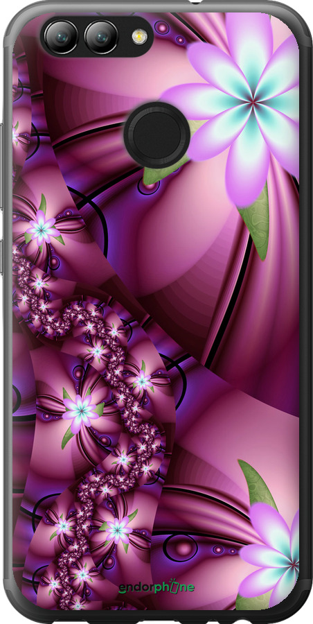 

Силіконовий чохол "Квіткова мозаїка" для Huawei Nova 2, Рожевий