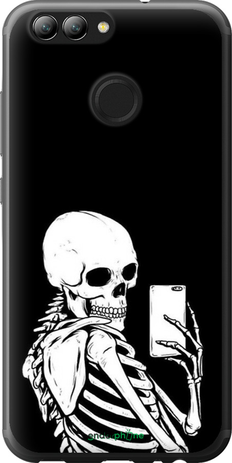 2D пластиковый чехол Скелет делает Selfie для Huawei Nova 2 - 6535t-1021 изображение 