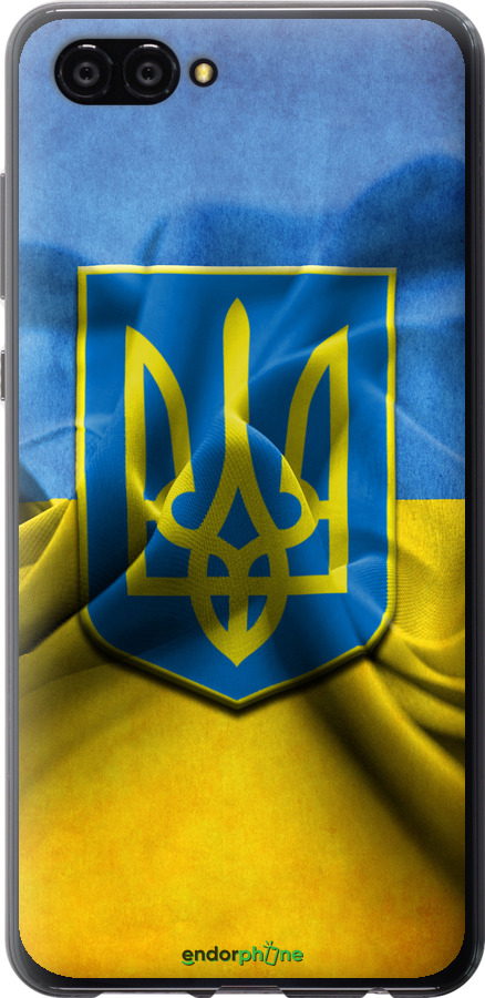 

Силіконовий чохол "Прапор та герб України" для Huawei Nova 2S, Блакитний