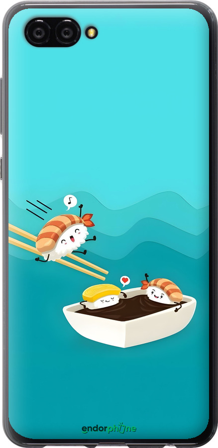Силиконовый чехол Суши для Huawei Nova 2S - 6354u-1388 изображение 