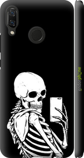 3D пластиковий матовий чехол Скелет робить Selfie для Huawei Nova 3 - 6535m-1535 изображение 