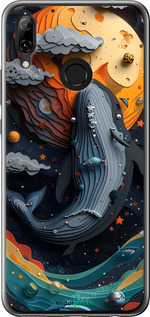 Силиконовый чехол Кит в космосе для Huawei Nova 3 - 6328u-1535 изображение 