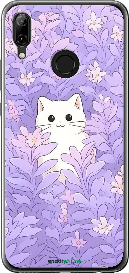 Силиконовый чехол Котик в цветах для Huawei Nova 3 - 6390u-1535 изображение 
