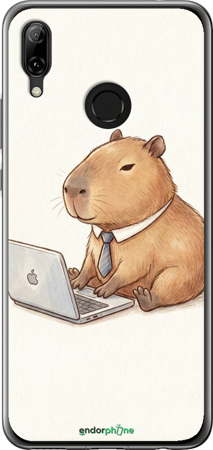 Силіконовий чехол Funny Capybara CEO Working для Huawei Nova 3 - 6777u-1535 изображение 