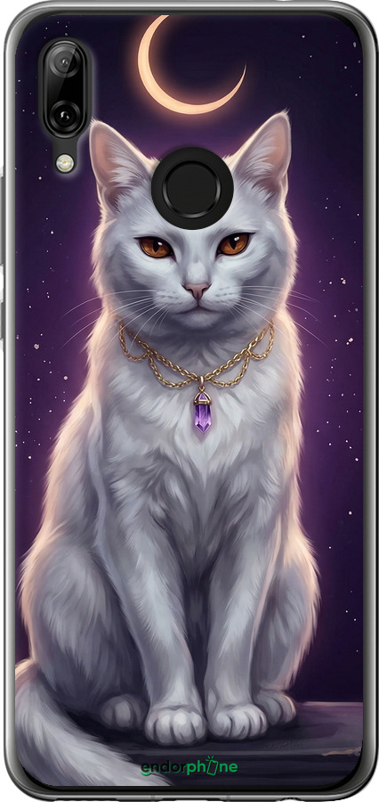 Силіконовий чехол Mystic White Cat Gothic Dark Purple Gold для Huawei Nova 3 - 6805u-1535 изображение 