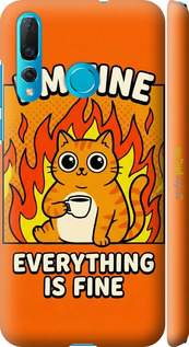 3D пластиковый матовый чехол 'Funny Cat' для Huawei Nova 4 изображение 9