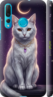 3D пластиковий матовий чехол Mystic White Cat Gothic Dark Purple Gold для Huawei Nova 4 - 6805m-1632 изображение 