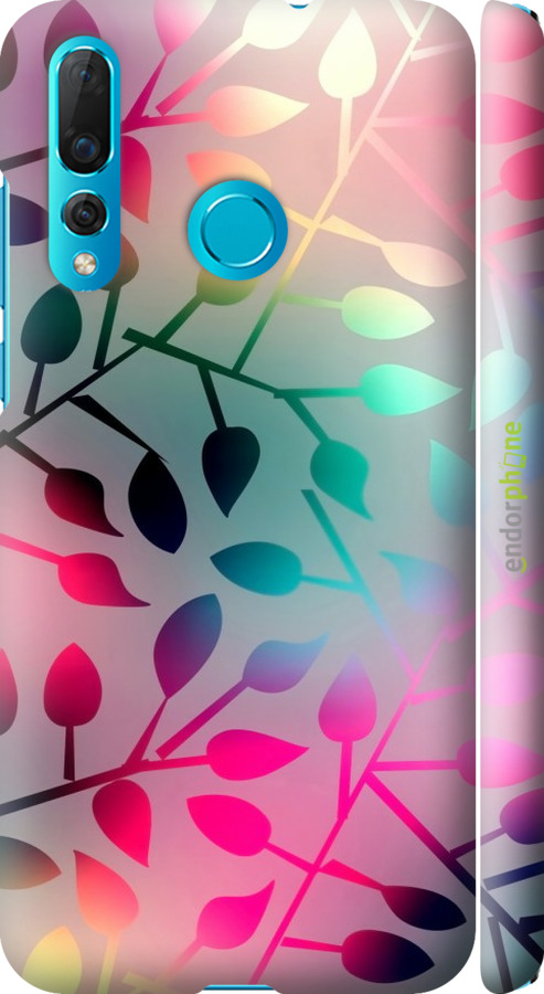 

3D пластиковий матовий чохол "Листя" для Huawei Nova 4