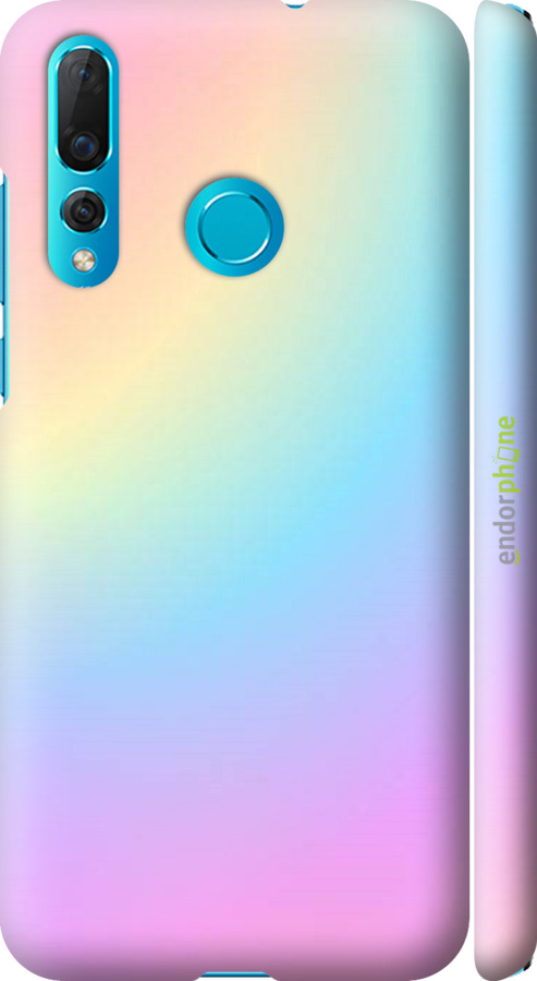 

3D пластиковий матовий чохол "Веселка 2" для Huawei Nova 4, Рожевий