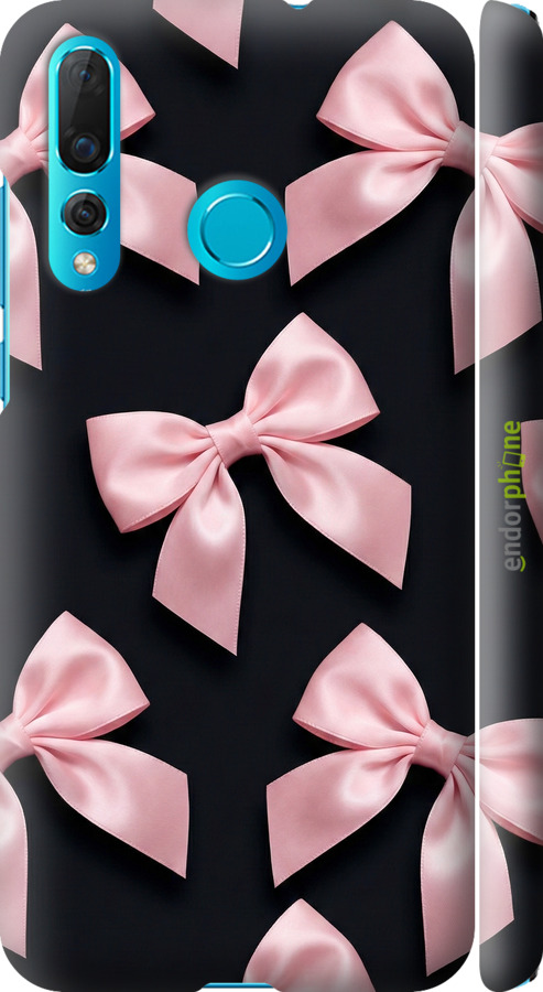 3D пластиковый матовый чехол Coquette Ribbons Dark Coquette для Huawei Nova 4 - 6767m-1632 изображение 