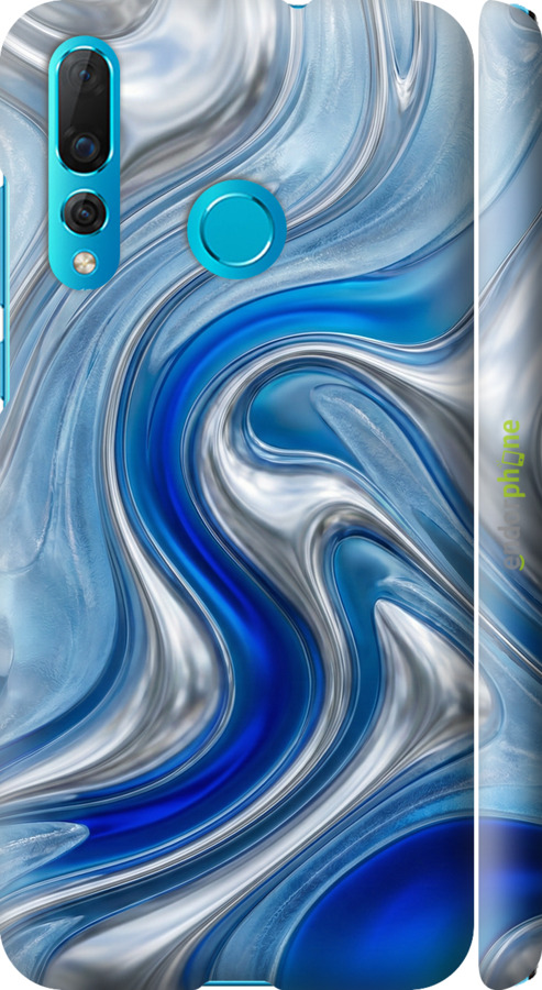 3D пластиковый матовый чехол Liquid Chrome для Huawei Nova 4 - 6781m-1632 изображение 