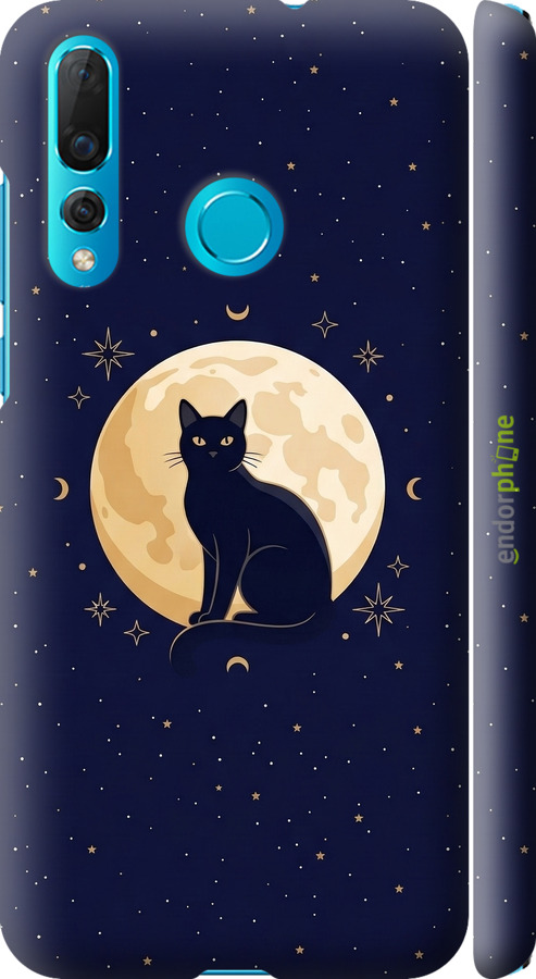 3D пластиковый матовый чехол Cute Cat Celestial/Witchy для Huawei Nova 4 - 6787m-1632 изображение 