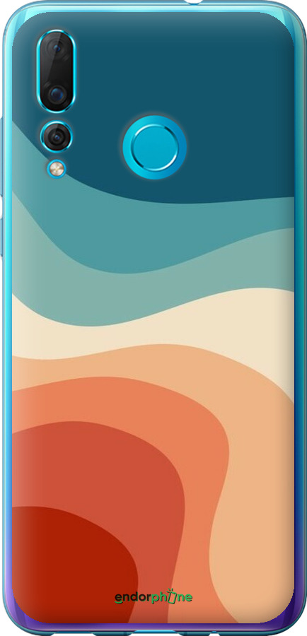 Силиконовый чехол В стиле ретро с волнами для Huawei Nova 4 - 6531u-1632 изображение 