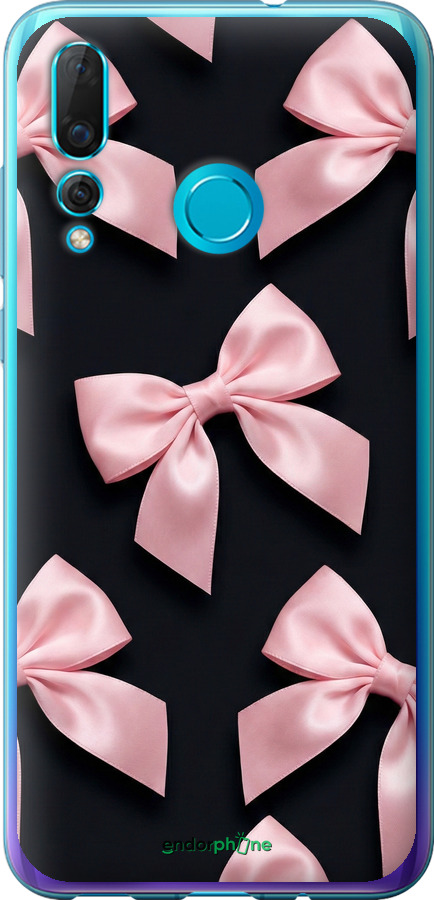 Силиконовый чехол Coquette Ribbons Dark Coquette для Huawei Nova 4 - 6767u-1632 изображение 