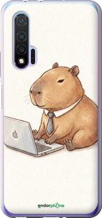 Силіконовий чехол Funny Capybara CEO Working для Huawei Nova 6 - 6777u-1821 изображение 