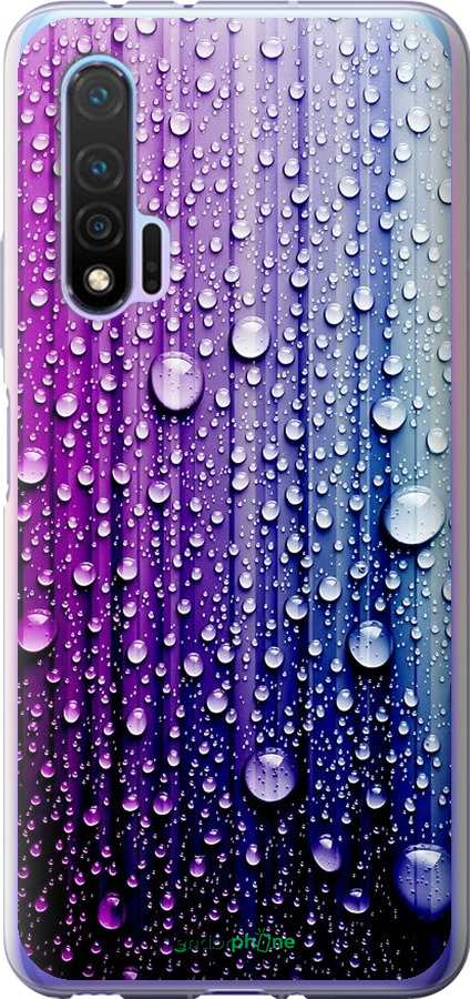 

Силіконовий чохол "Краплини води" для Huawei Nova 6, Синій