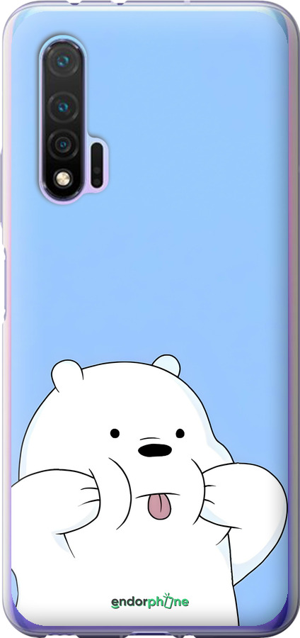 Силиконовый чехол Милый мишка для Huawei Nova 6 - 6357u-1821 изображение 