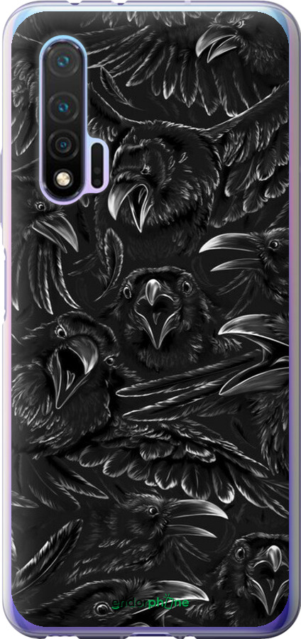 Силиконовый чехол Воронья ярость для Huawei Nova 6 - 6474u-1821 изображение 
