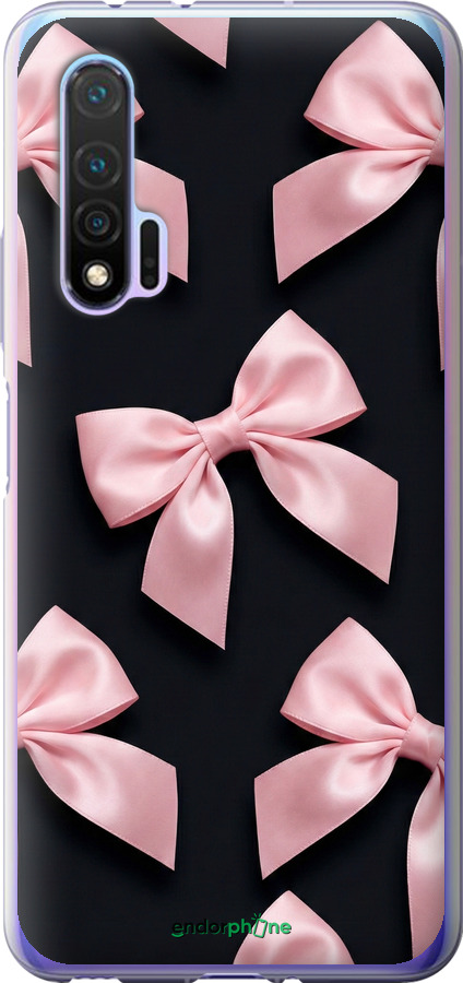 Силиконовый чехол Coquette Ribbons Dark Coquette для Huawei Nova 6 - 6767u-1821 изображение 