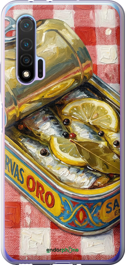 Силиконовый чехол Vintage Sardine Tin Phone для Huawei Nova 6 - 6772u-1821 изображение 
