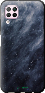 TPU чехол Голубые облака, Голубая луна для Huawei P40 Lite - 6398b-1887 изображение 